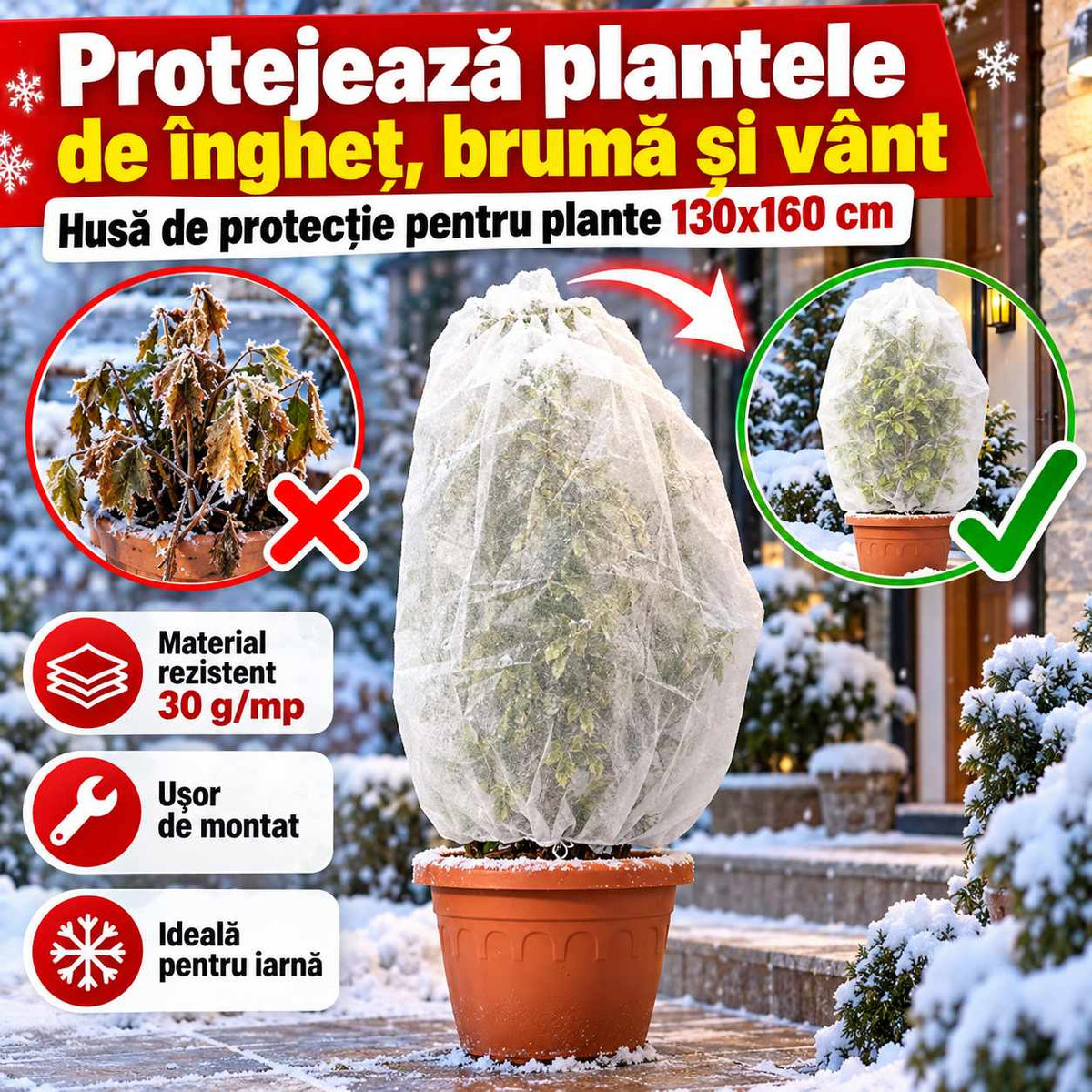 PROTEJEAZĂ PLANTELE DE GER ȘI VREME REA - PlantGuard